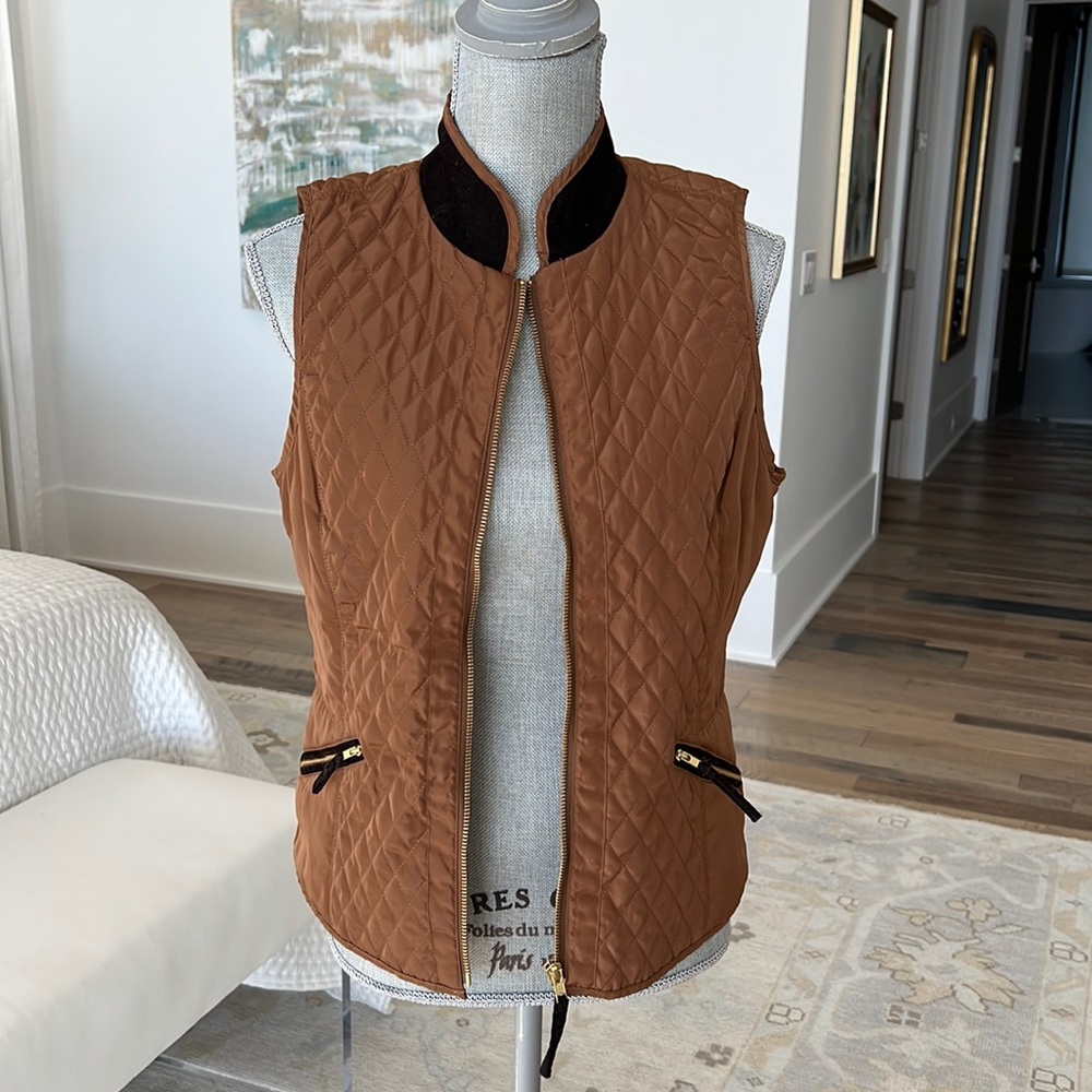 Tyler Boe Brown Quilted Vest